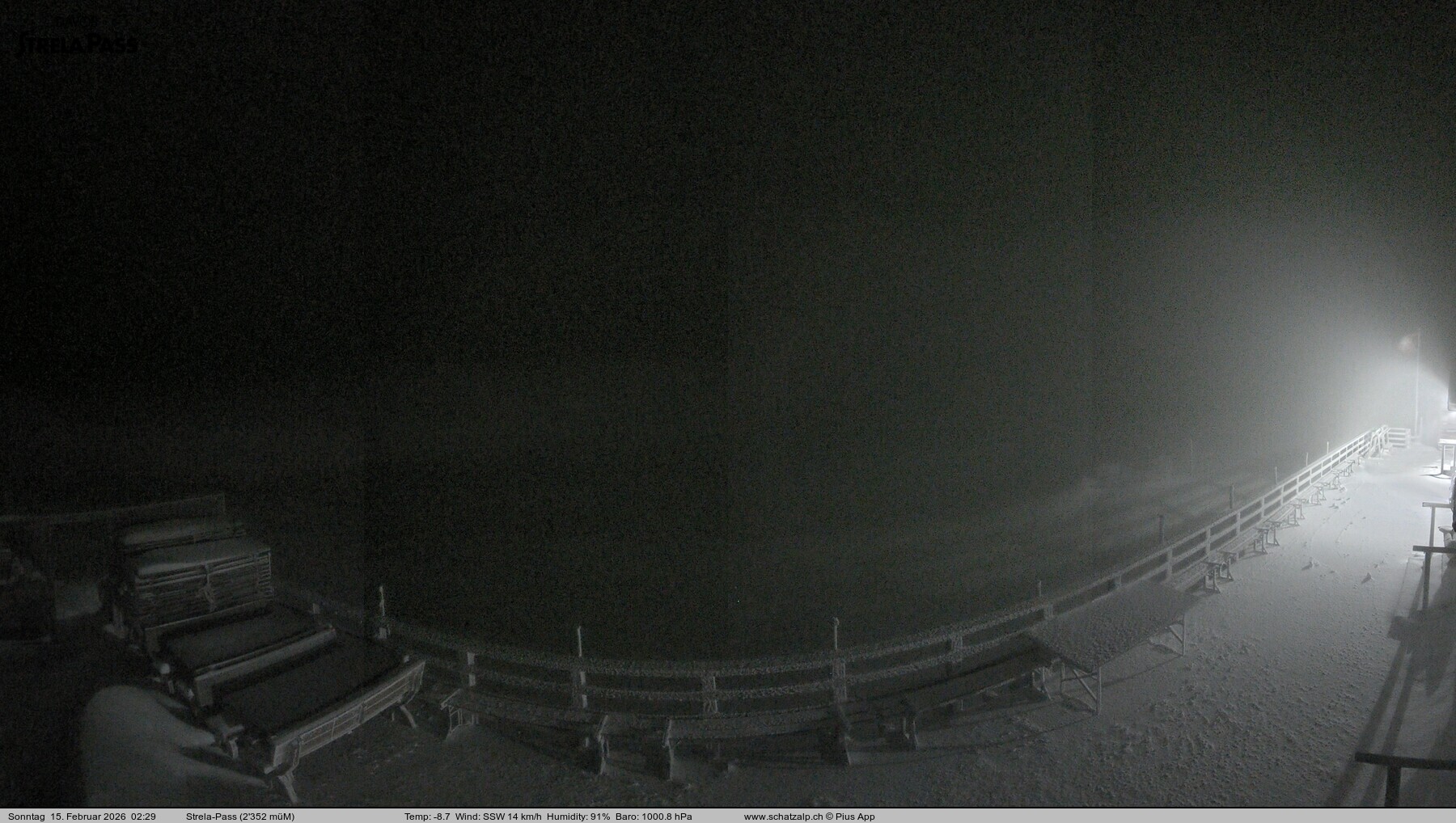 Archived image Webcam Schatzalp - Strela Pass