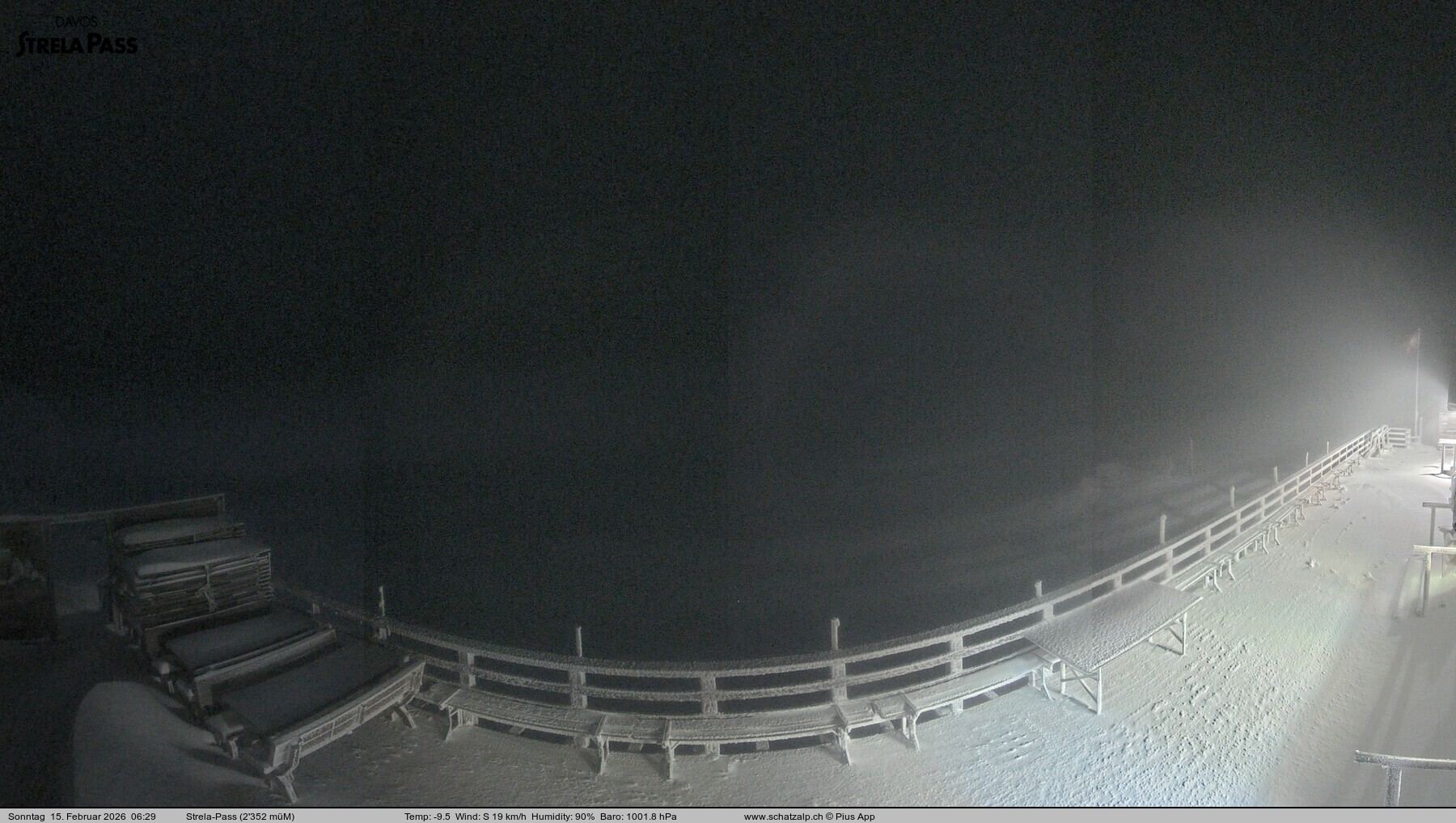 Archived image Webcam Schatzalp - Strela Pass