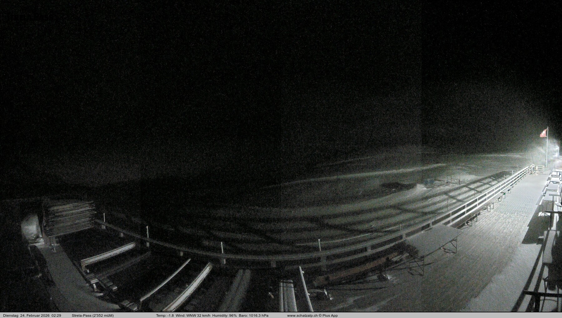 Archiv Foto Webcam Restaurant Strela Pass Schatzalp