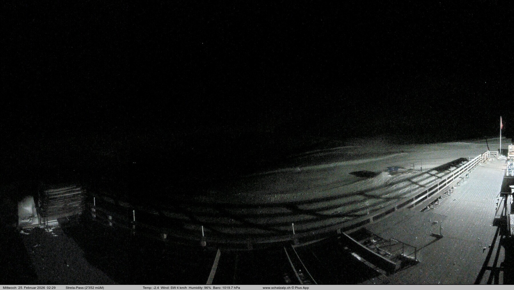 Archived image Webcam Schatzalp - Strela Pass