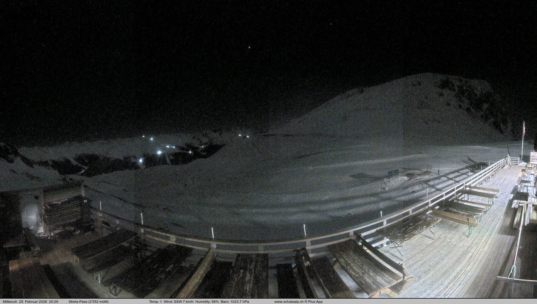 Archived image Webcam Schatzalp - Strela Pass