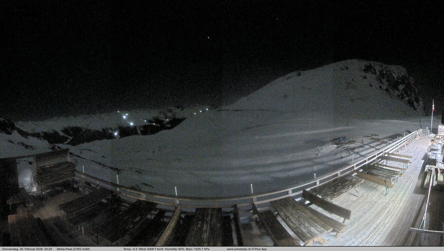 Archived image Webcam Schatzalp - Strela Pass