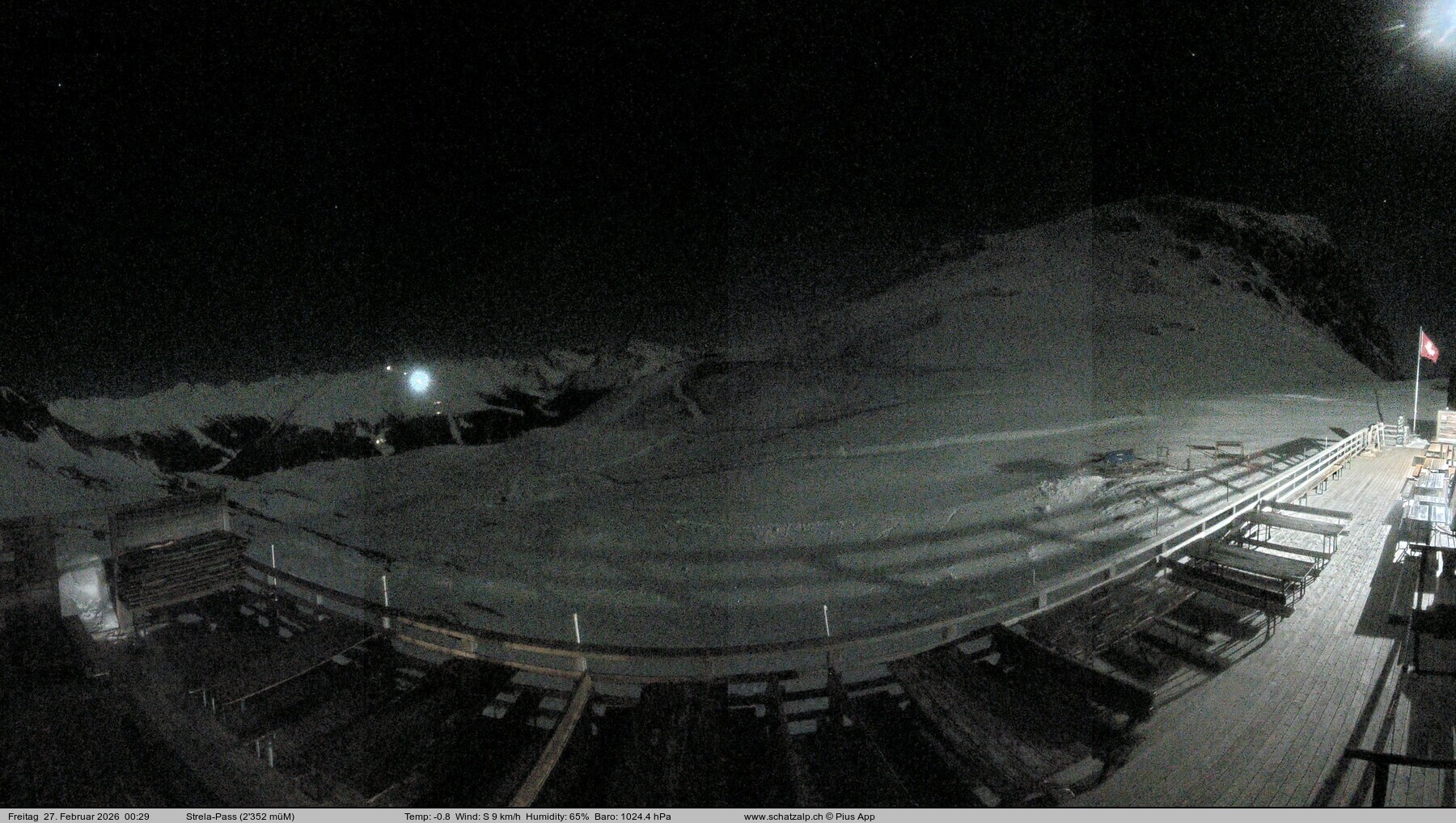 Archived image Webcam Schatzalp - Strela Pass