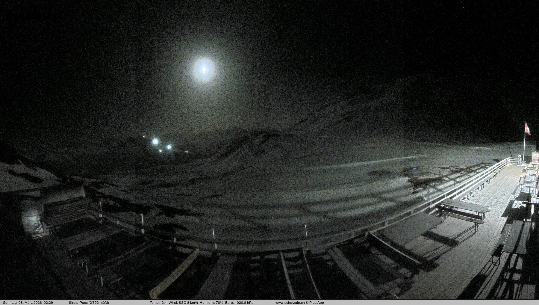 Archived image Webcam Schatzalp - Strela Pass