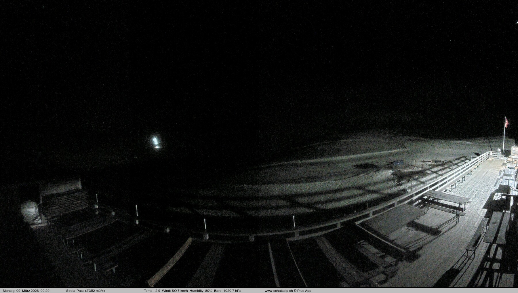 Archiv Foto Webcam Restaurant Strela Pass Schatzalp