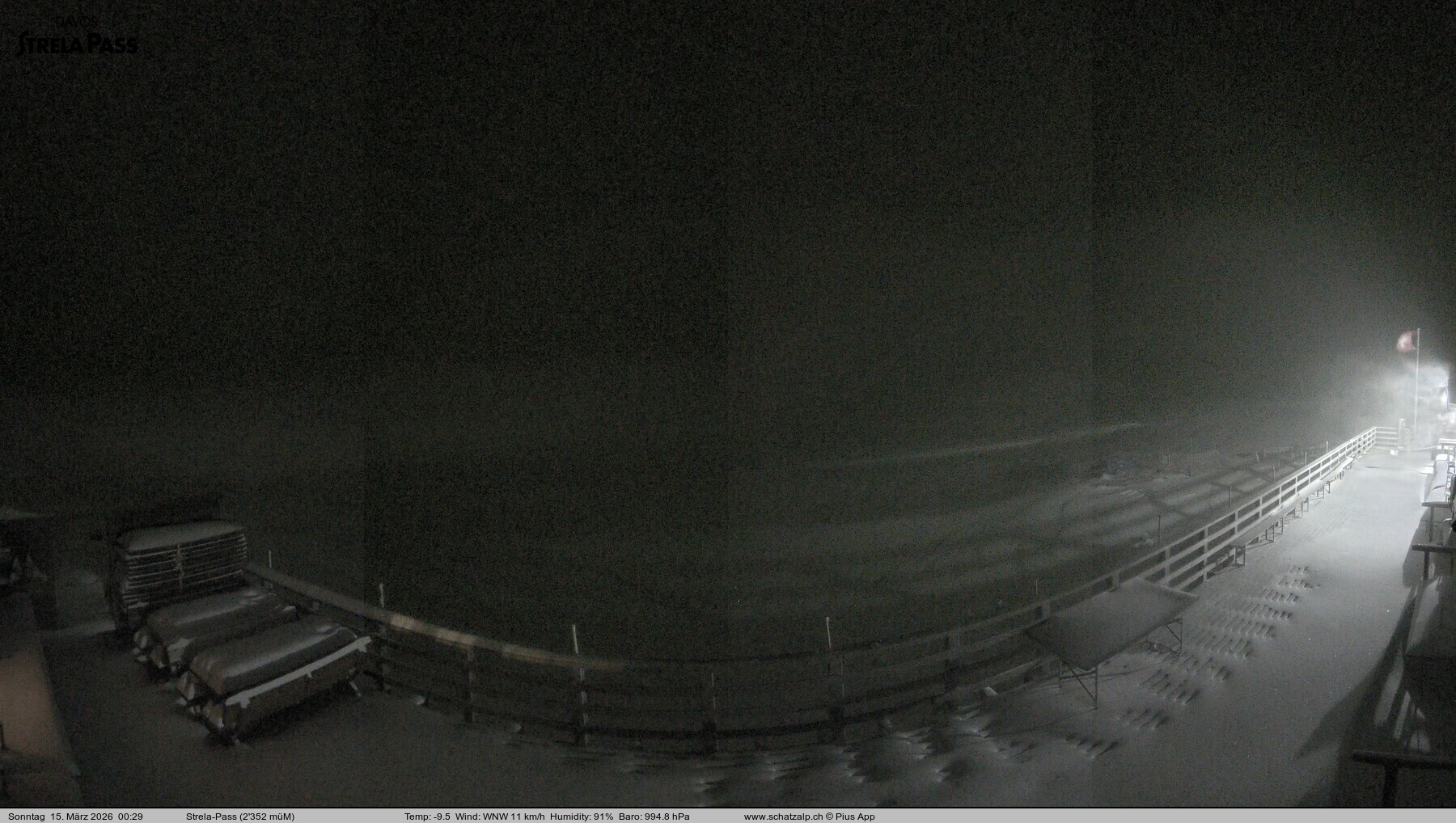 Archived image Webcam Schatzalp - Strela Pass