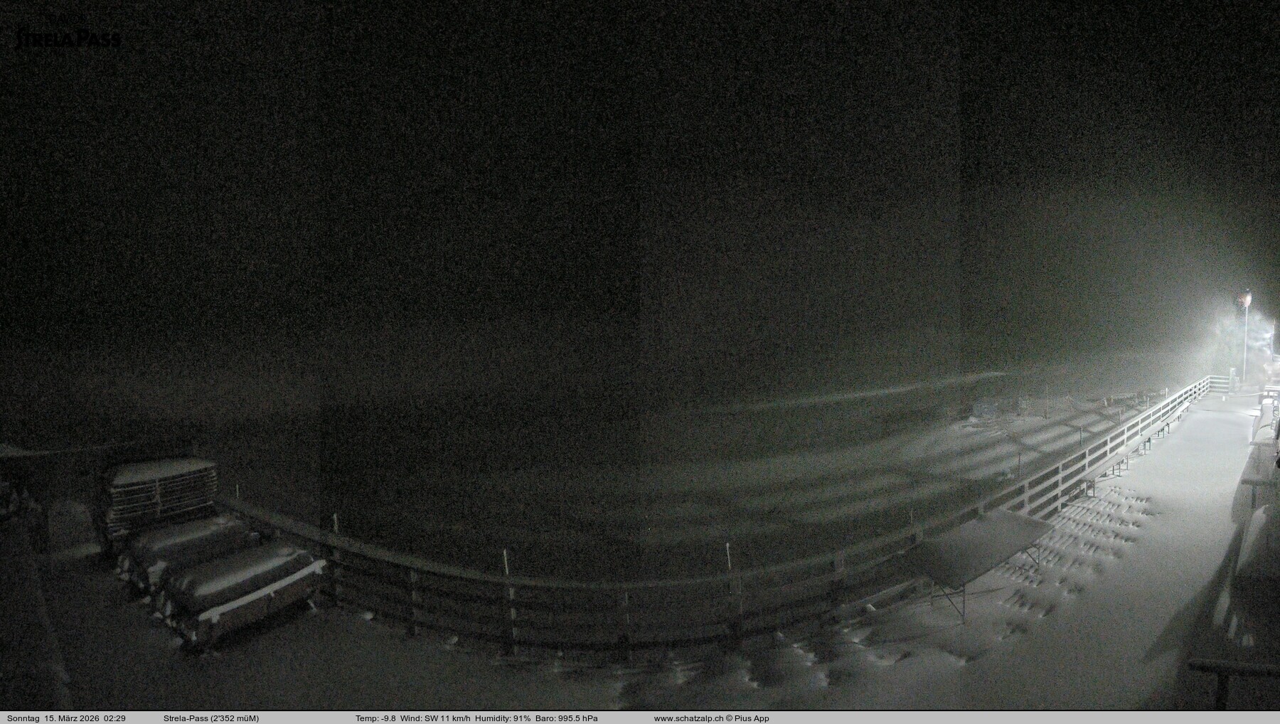 Archived image Webcam Schatzalp - Strela Pass
