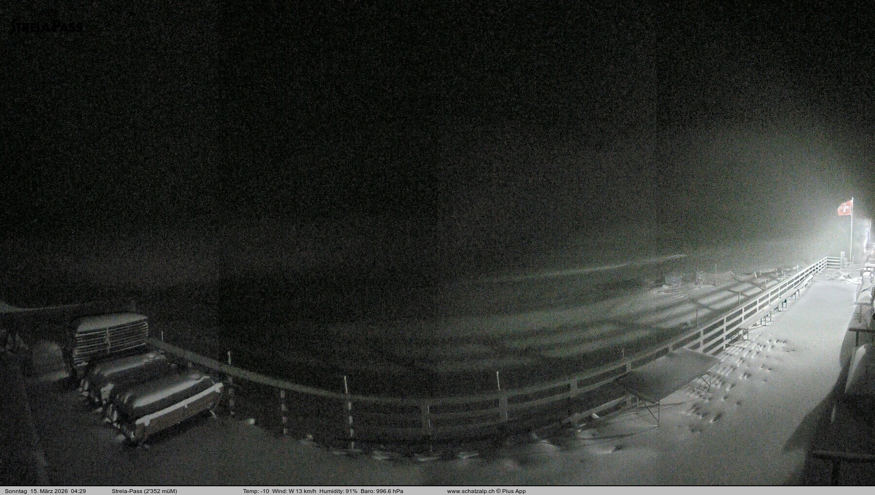 Archived image Webcam Schatzalp - Strela Pass