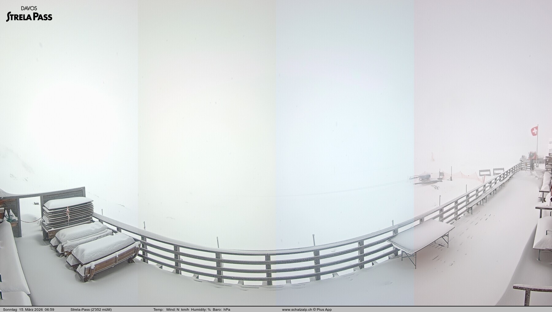 Archived image Webcam Schatzalp - Strela Pass