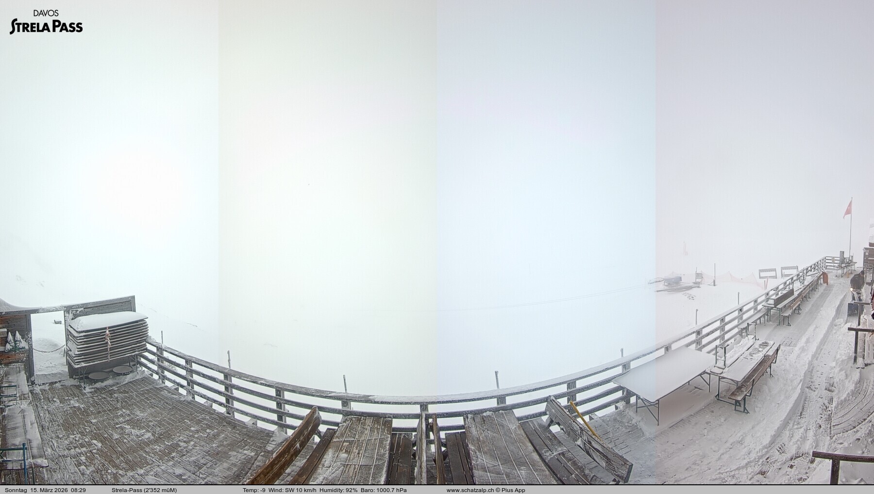 Archived image Webcam Schatzalp - Strela Pass