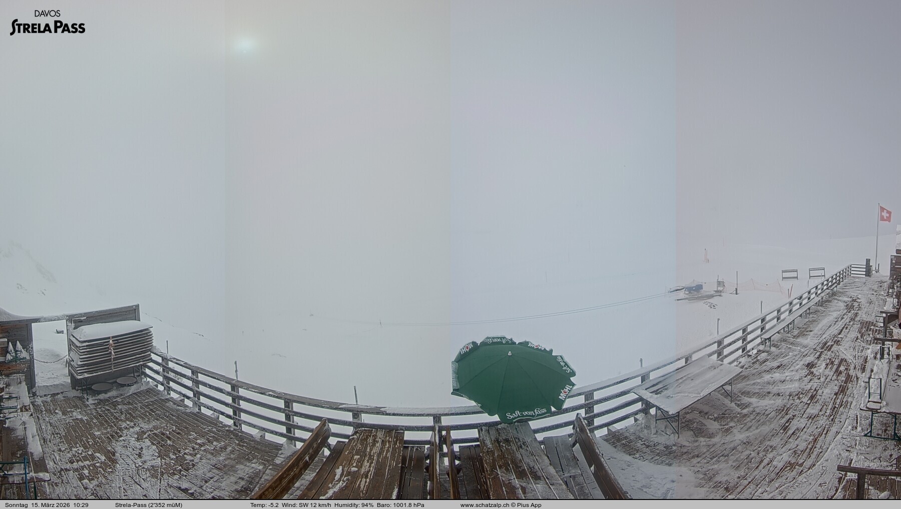 Archived image Webcam Schatzalp - Strela Pass