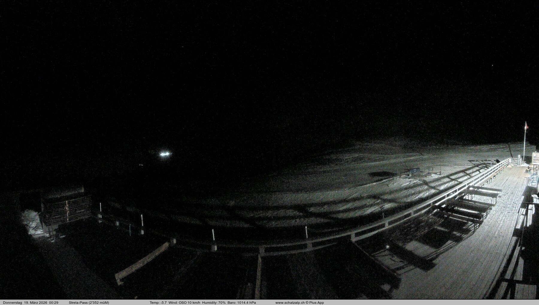 Archiv Foto Webcam Restaurant Strela Pass Schatzalp