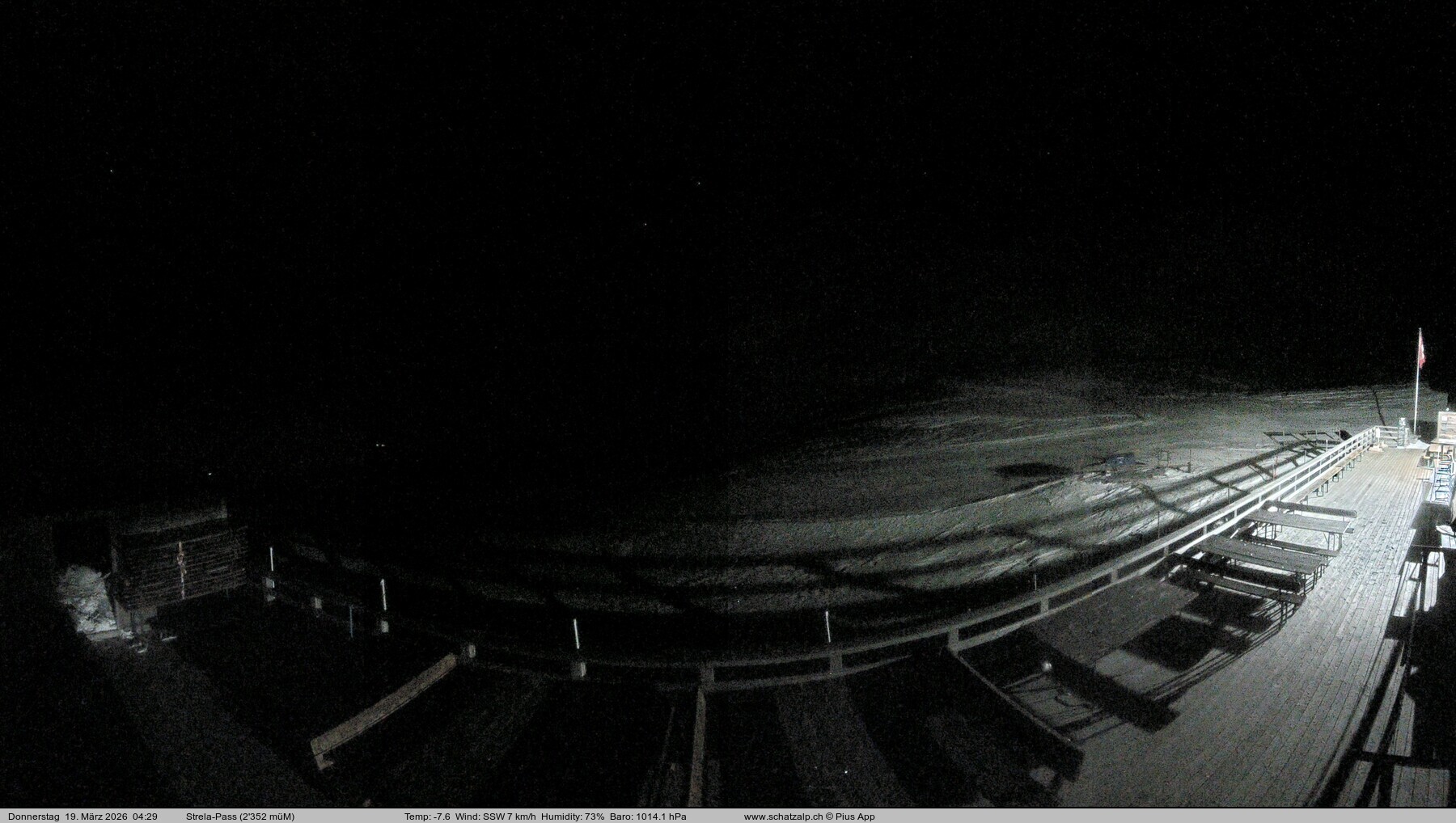 Archiv Foto Webcam Restaurant Strela Pass Schatzalp