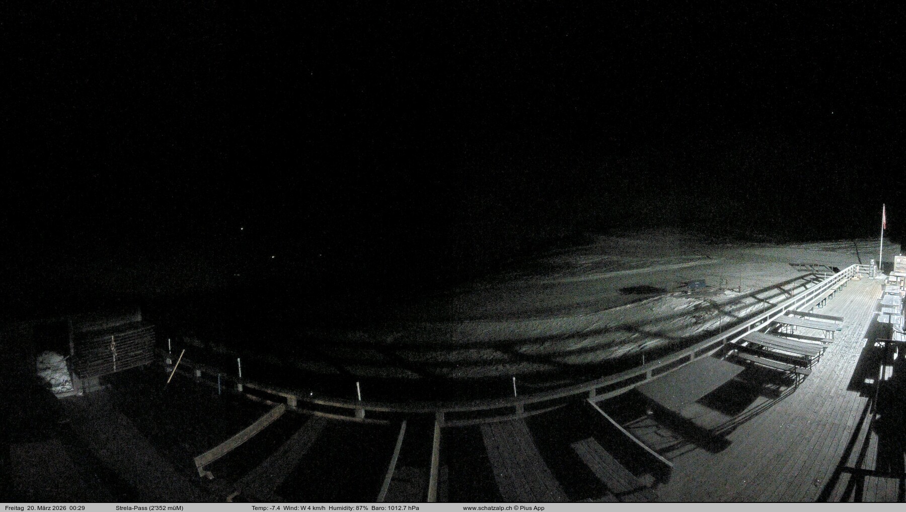 Archiv Foto Webcam Restaurant Strela Pass Schatzalp