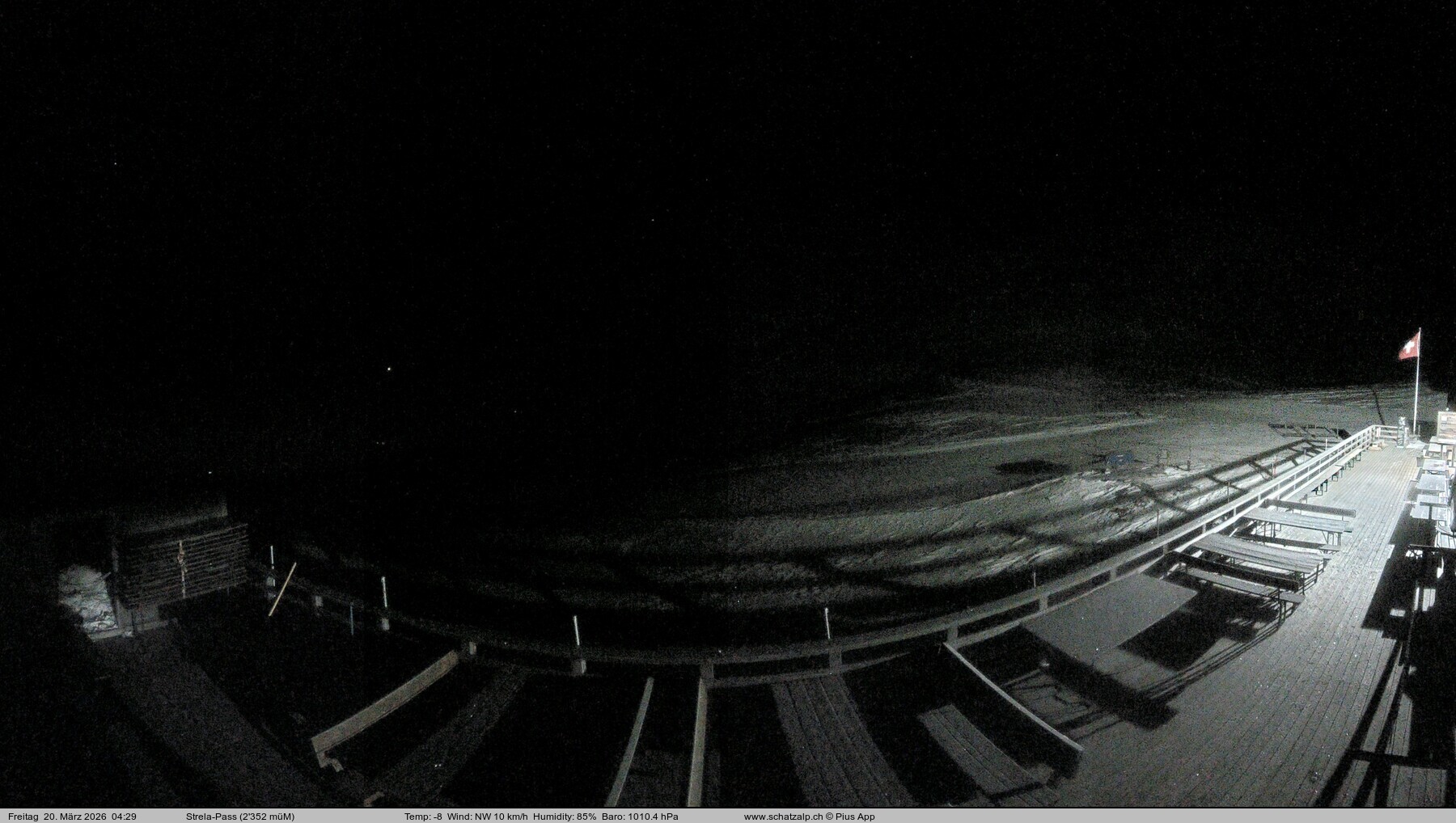 Archiv Foto Webcam Restaurant Strela Pass Schatzalp