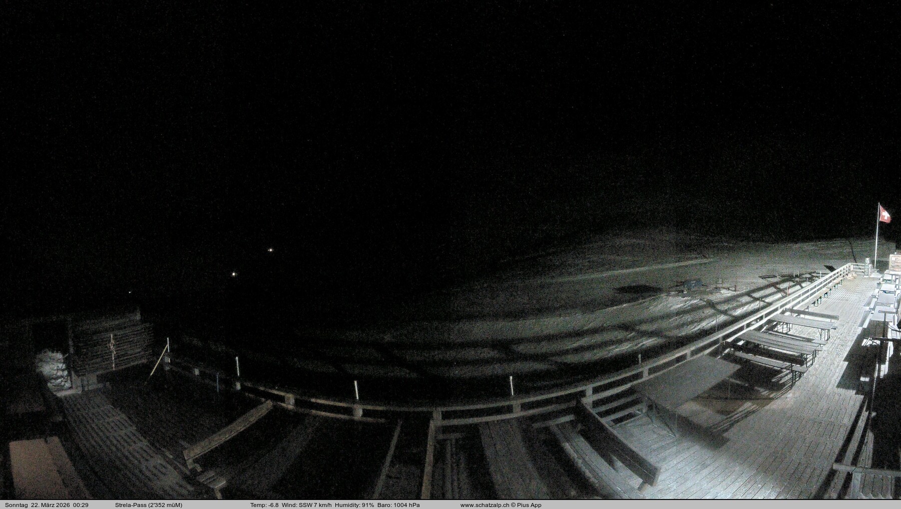 Archived image Webcam Schatzalp - Strela Pass