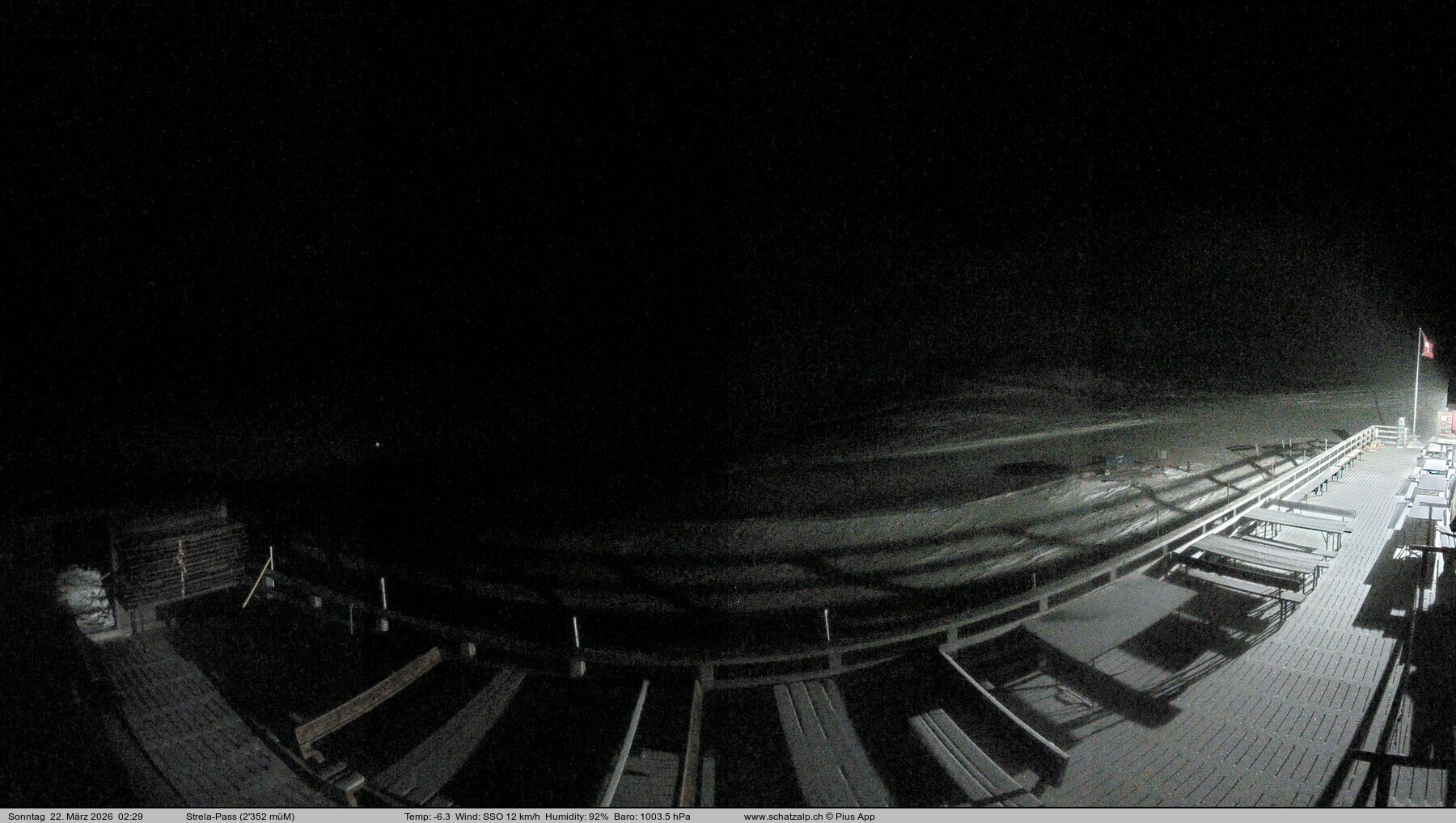 Archived image Webcam Schatzalp - Strela Pass