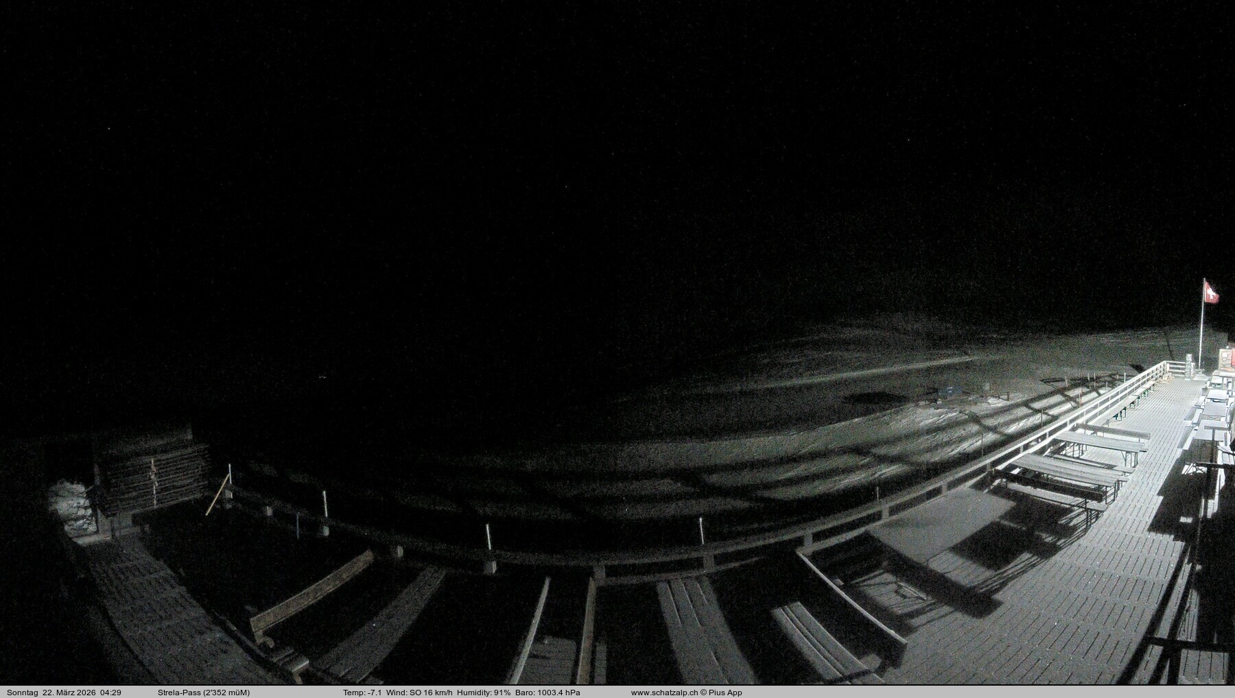 Archived image Webcam Schatzalp - Strela Pass