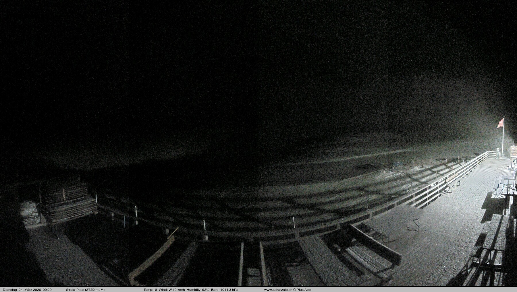 Archiv Foto Webcam Restaurant Strela Pass Schatzalp