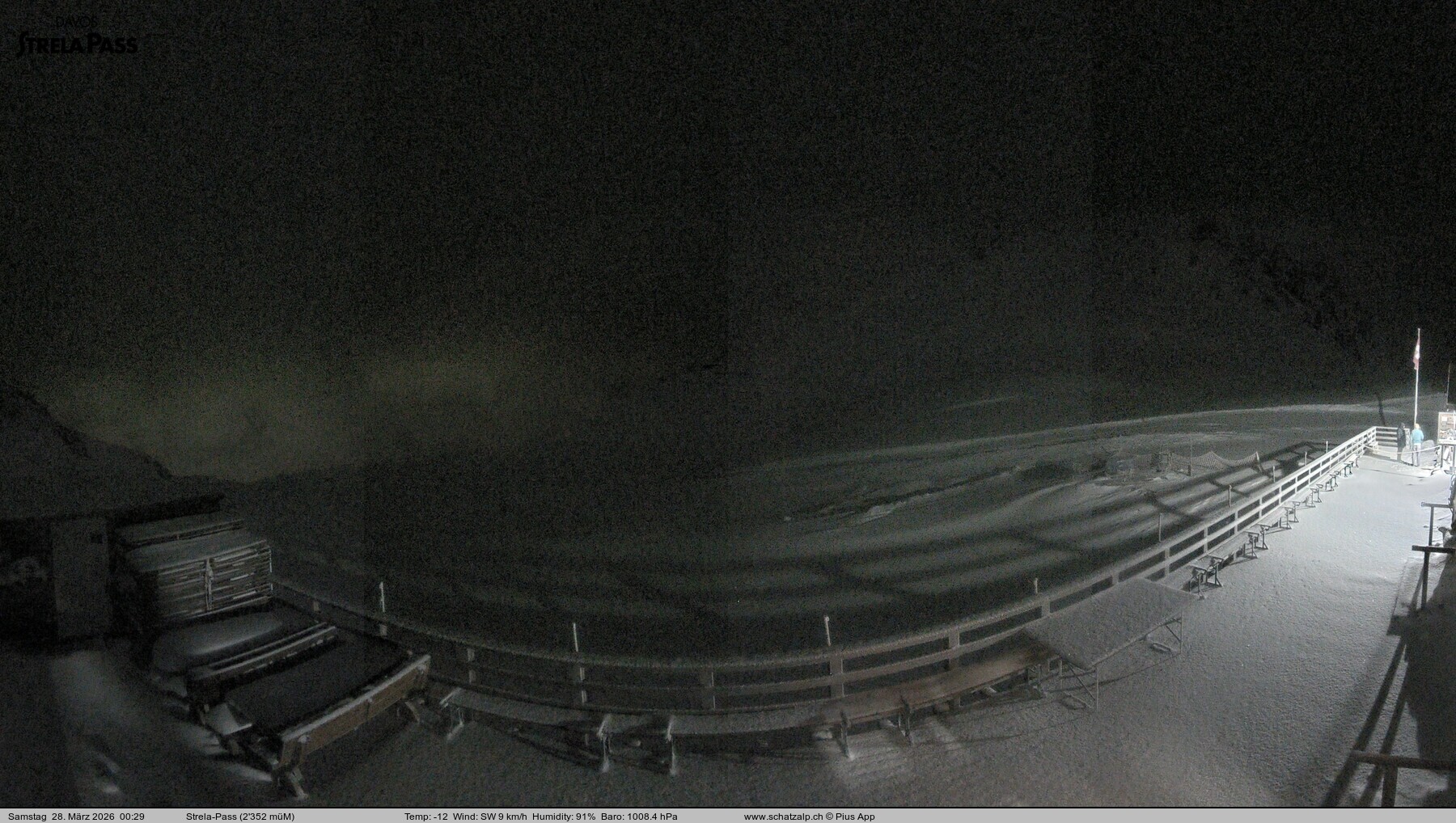 Archived image Webcam Schatzalp - Strela Pass