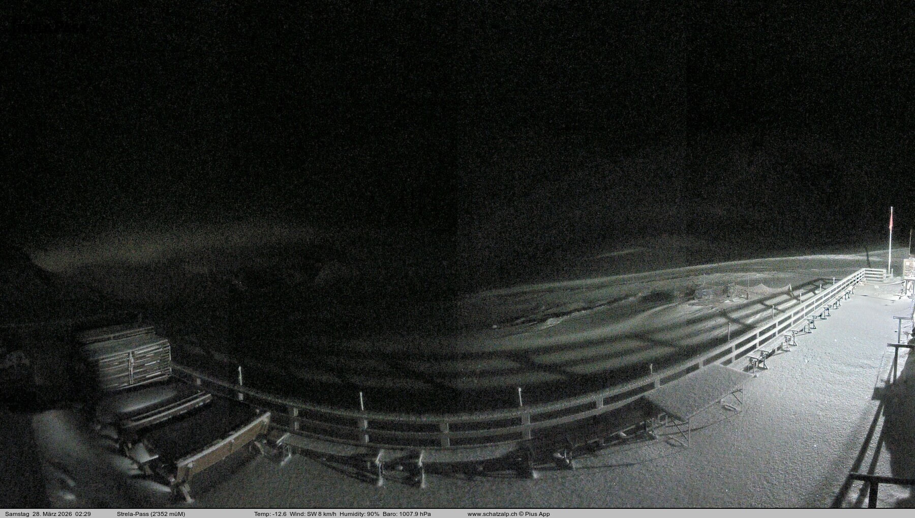 Archived image Webcam Schatzalp - Strela Pass