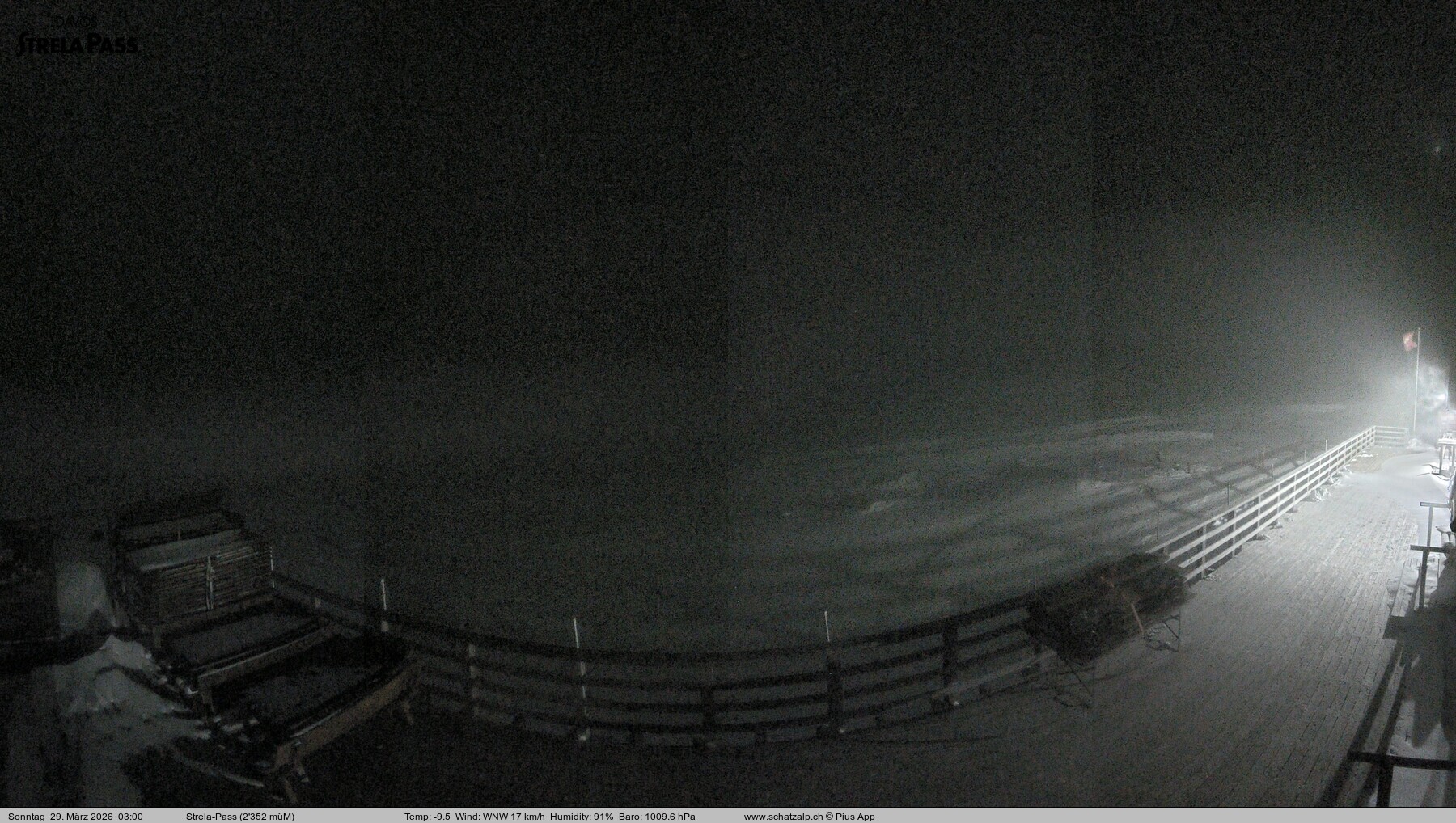 Archived image Webcam Schatzalp - Strela Pass