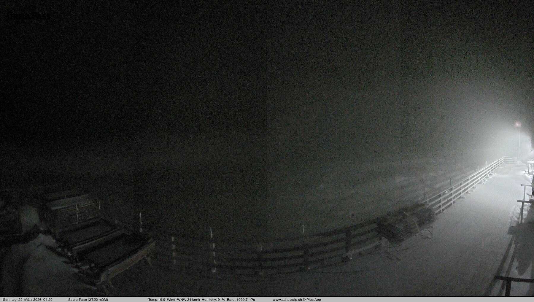 Archived image Webcam Schatzalp - Strela Pass