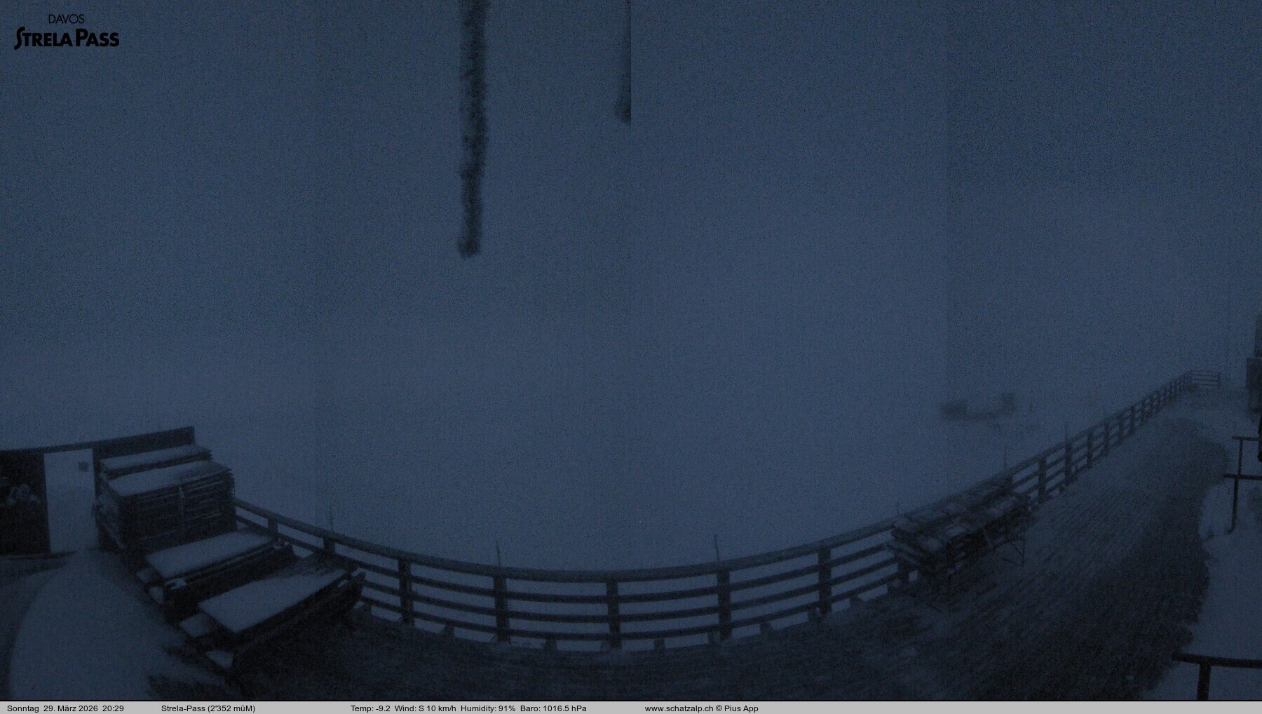 Archiv Foto Webcam Restaurant Strela Pass Schatzalp