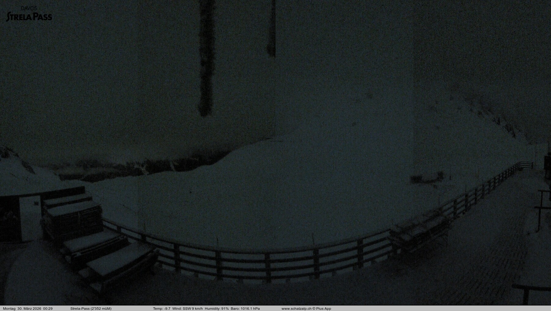 Archiv Foto Webcam Restaurant Strela Pass Schatzalp