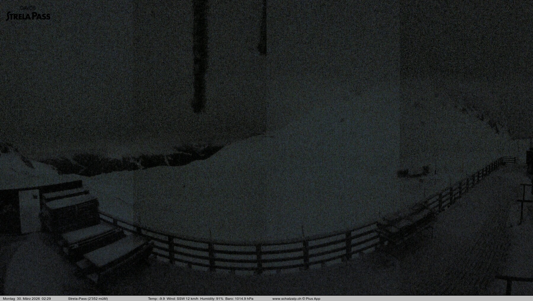 Archiv Foto Webcam Restaurant Strela Pass Schatzalp