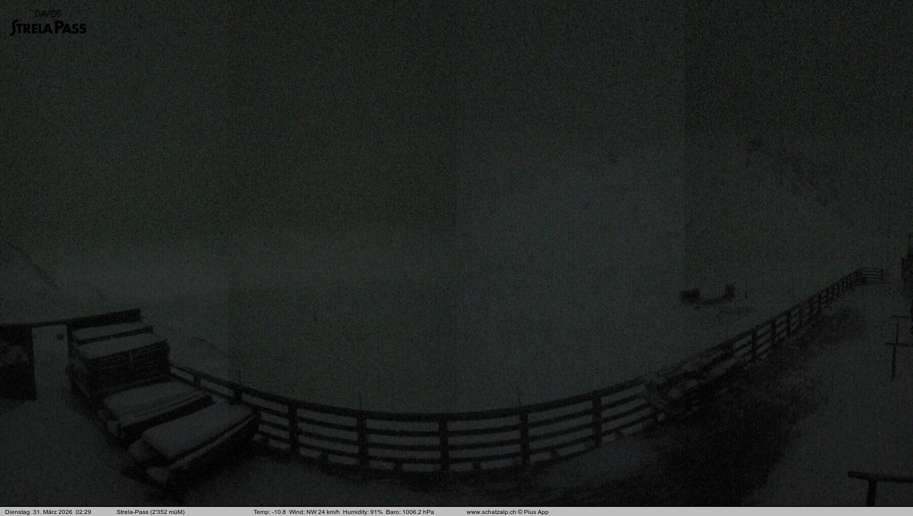 Archiv Foto Webcam Restaurant Strela Pass Schatzalp