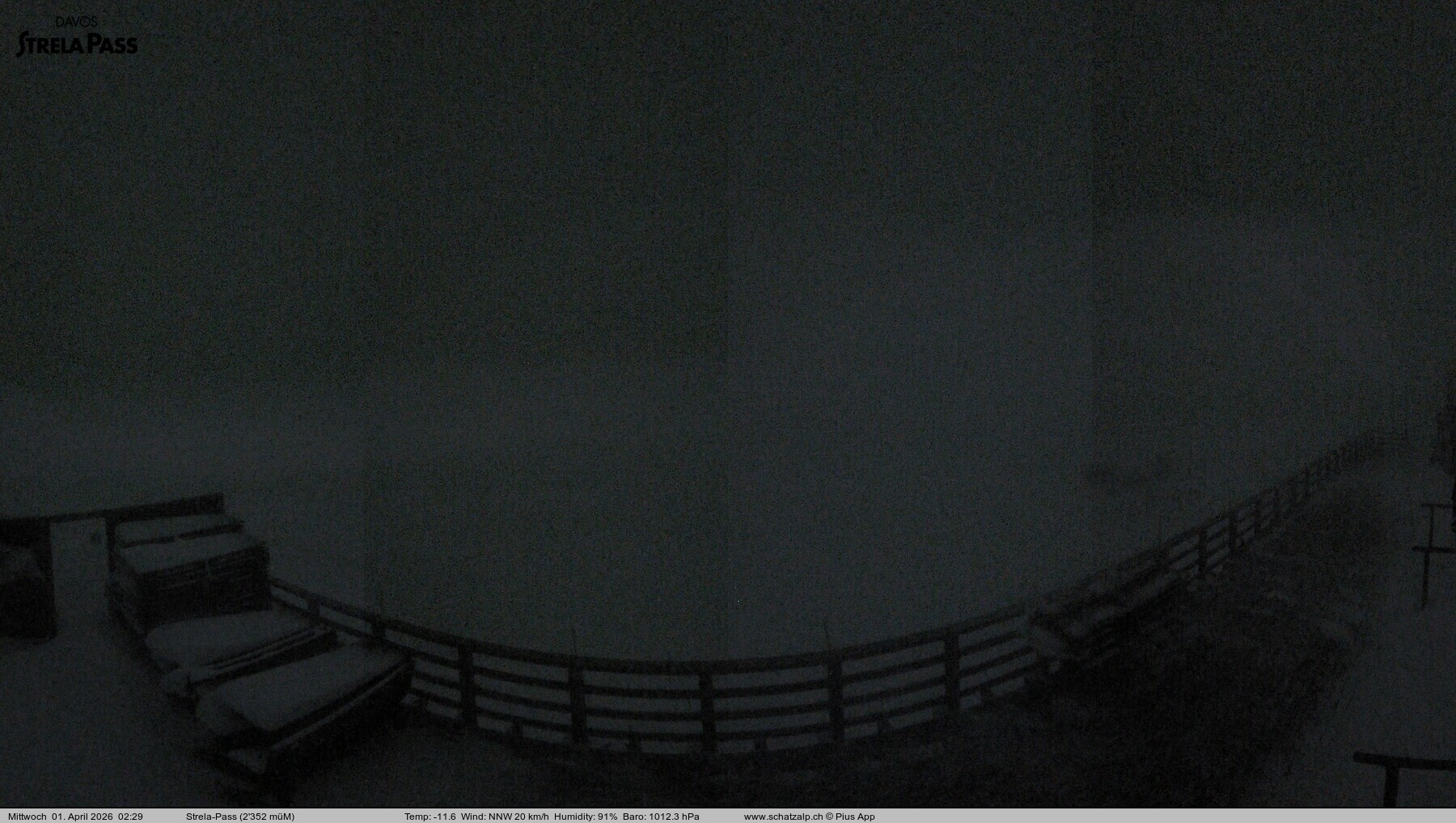 Archiv Foto Webcam Restaurant Strela Pass Schatzalp