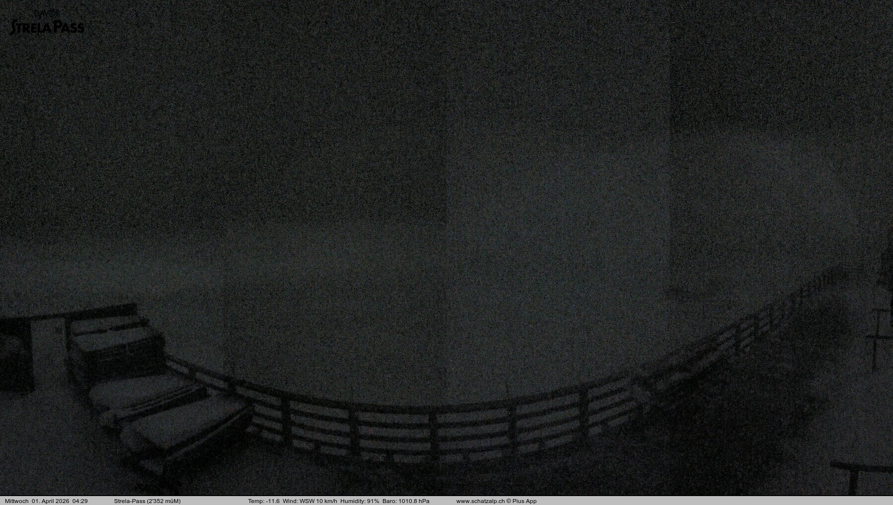 Archiv Foto Webcam Restaurant Strela Pass Schatzalp