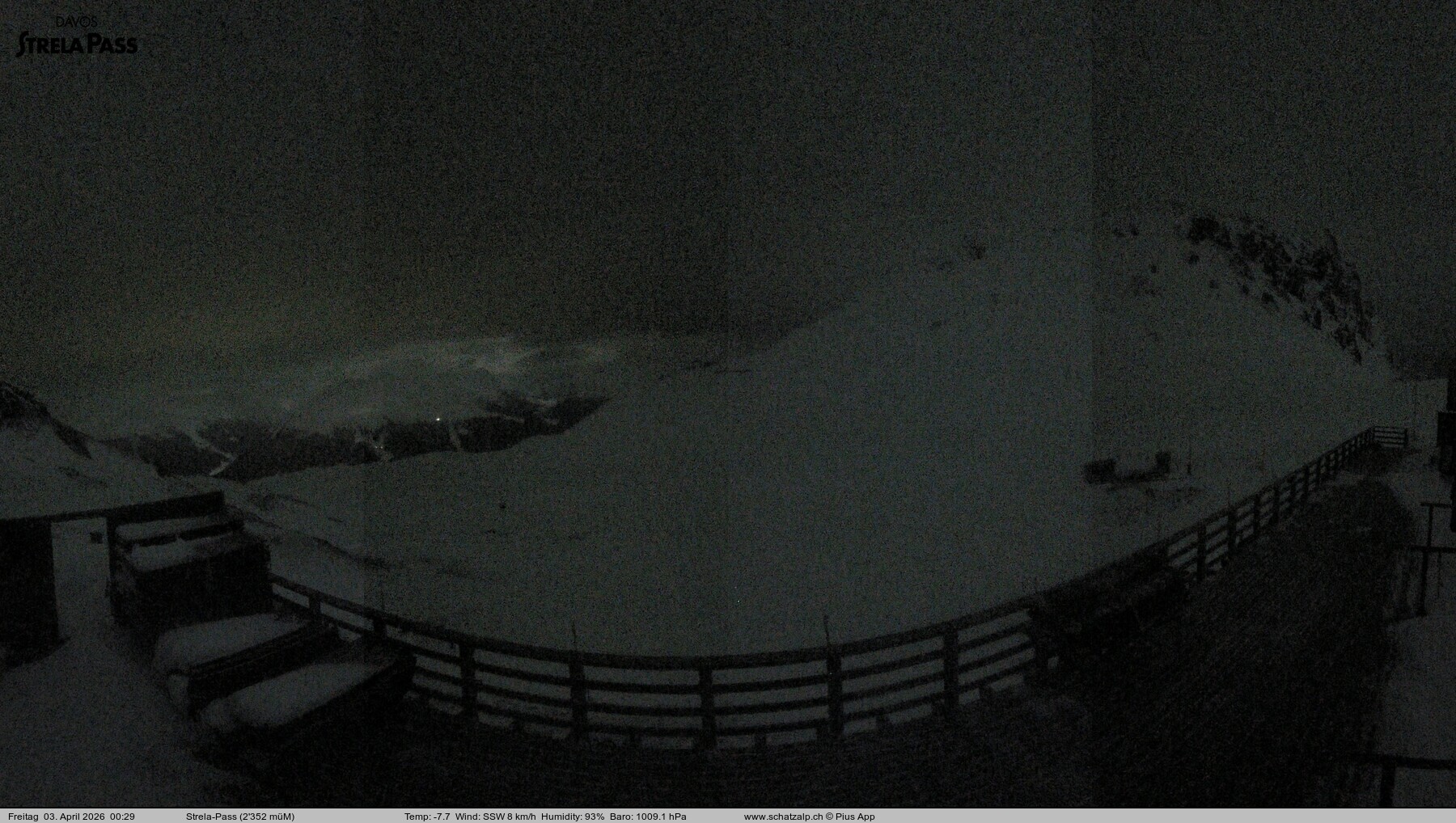Archived image Webcam Schatzalp - Strela Pass
