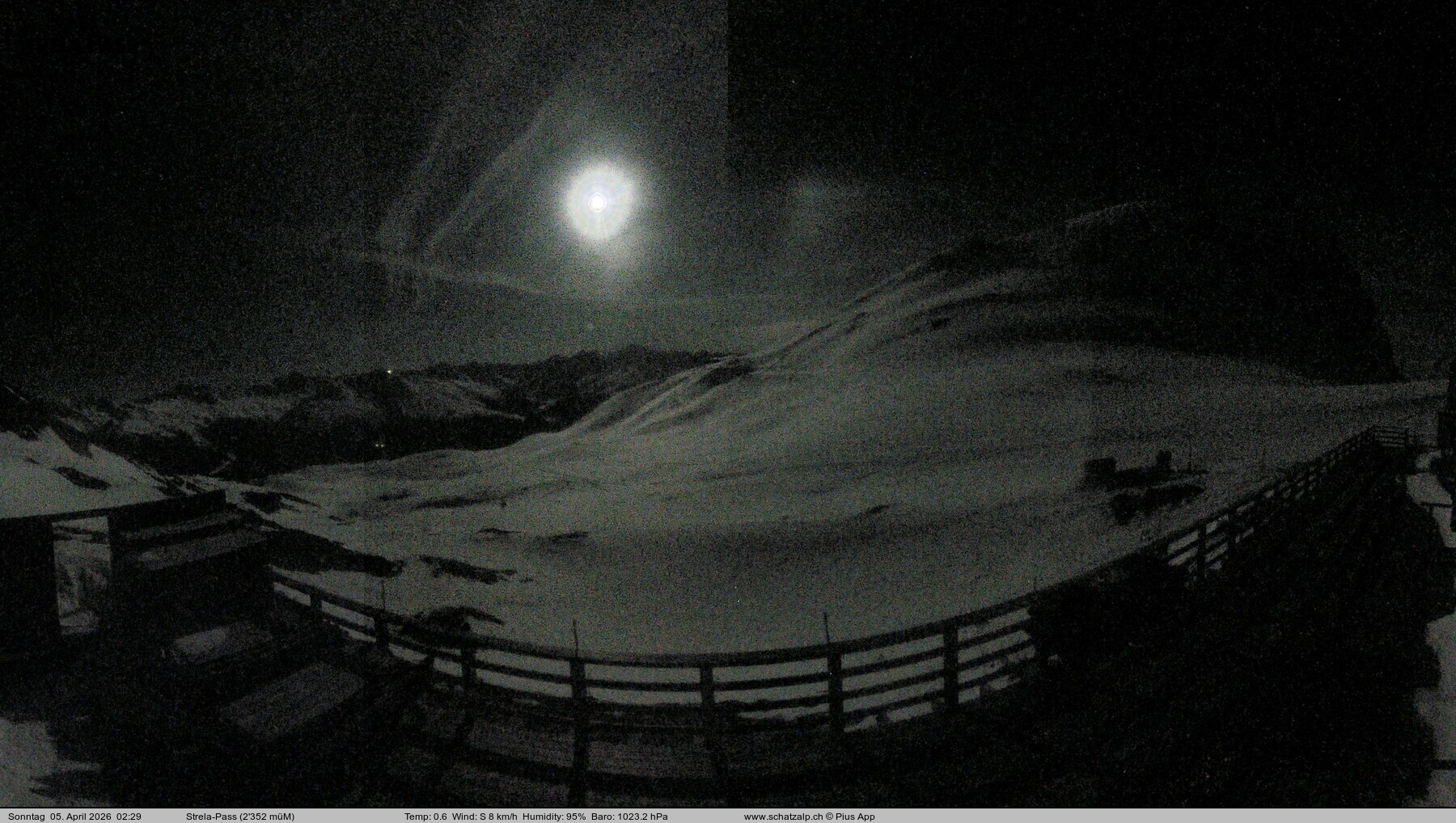 Archiv Foto Webcam Restaurant Strela Pass Schatzalp