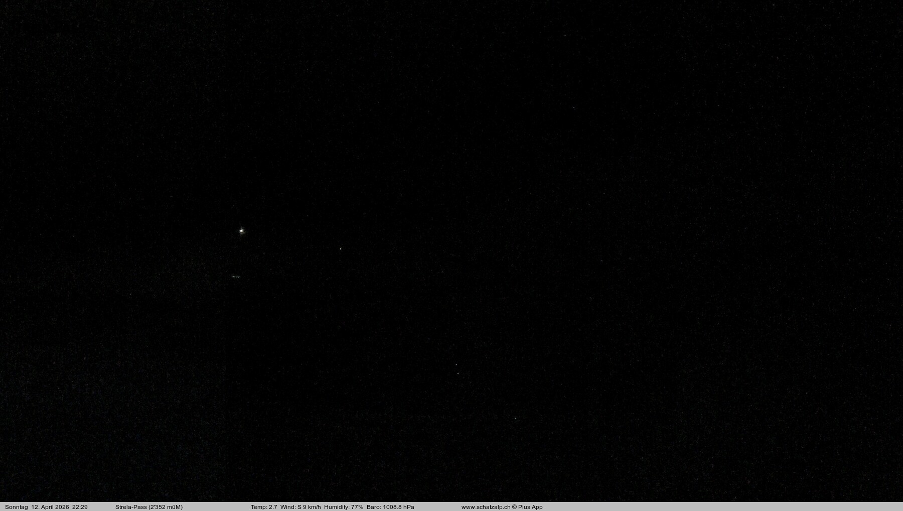 Archived image Webcam Schatzalp - Strela Pass