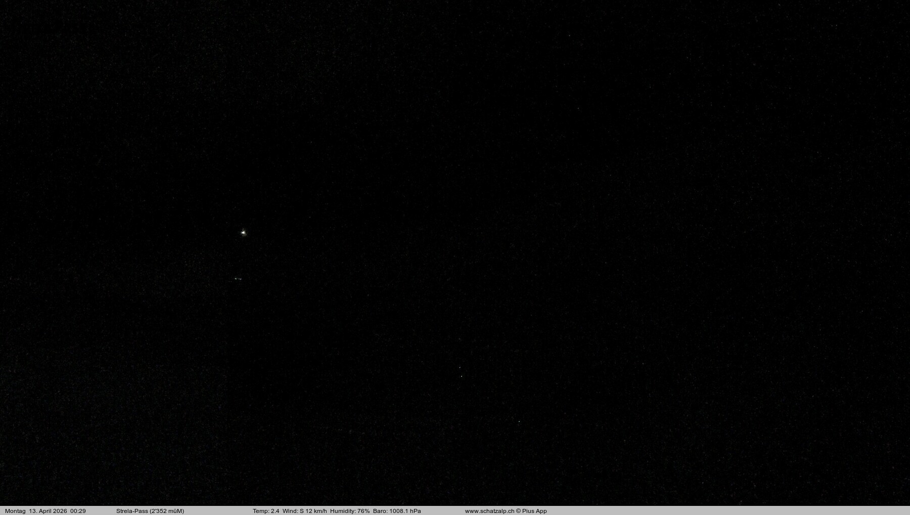 Archiv Foto Webcam Restaurant Strela Pass Schatzalp