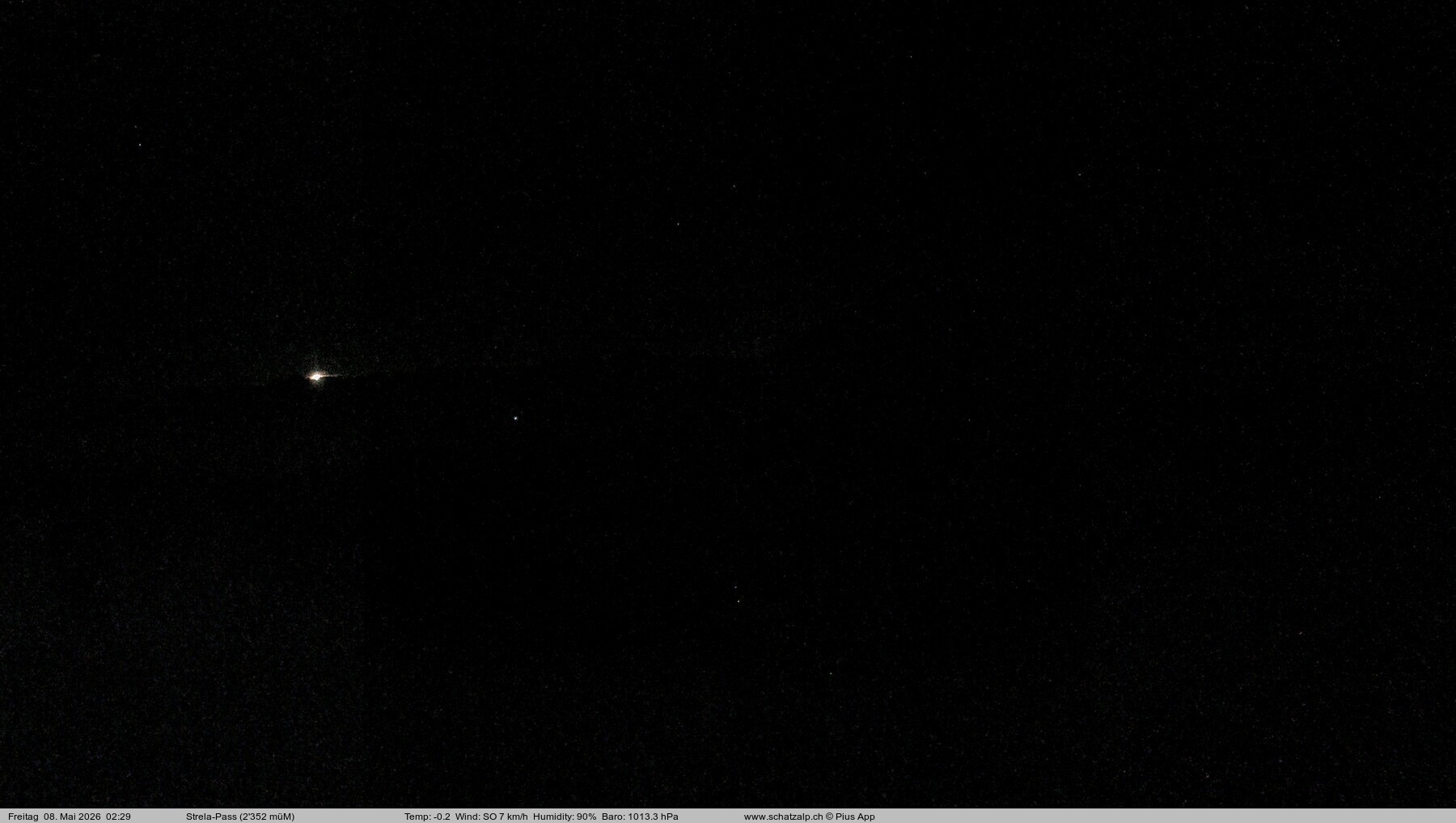 Archiv Foto Webcam Restaurant Strela Pass Schatzalp