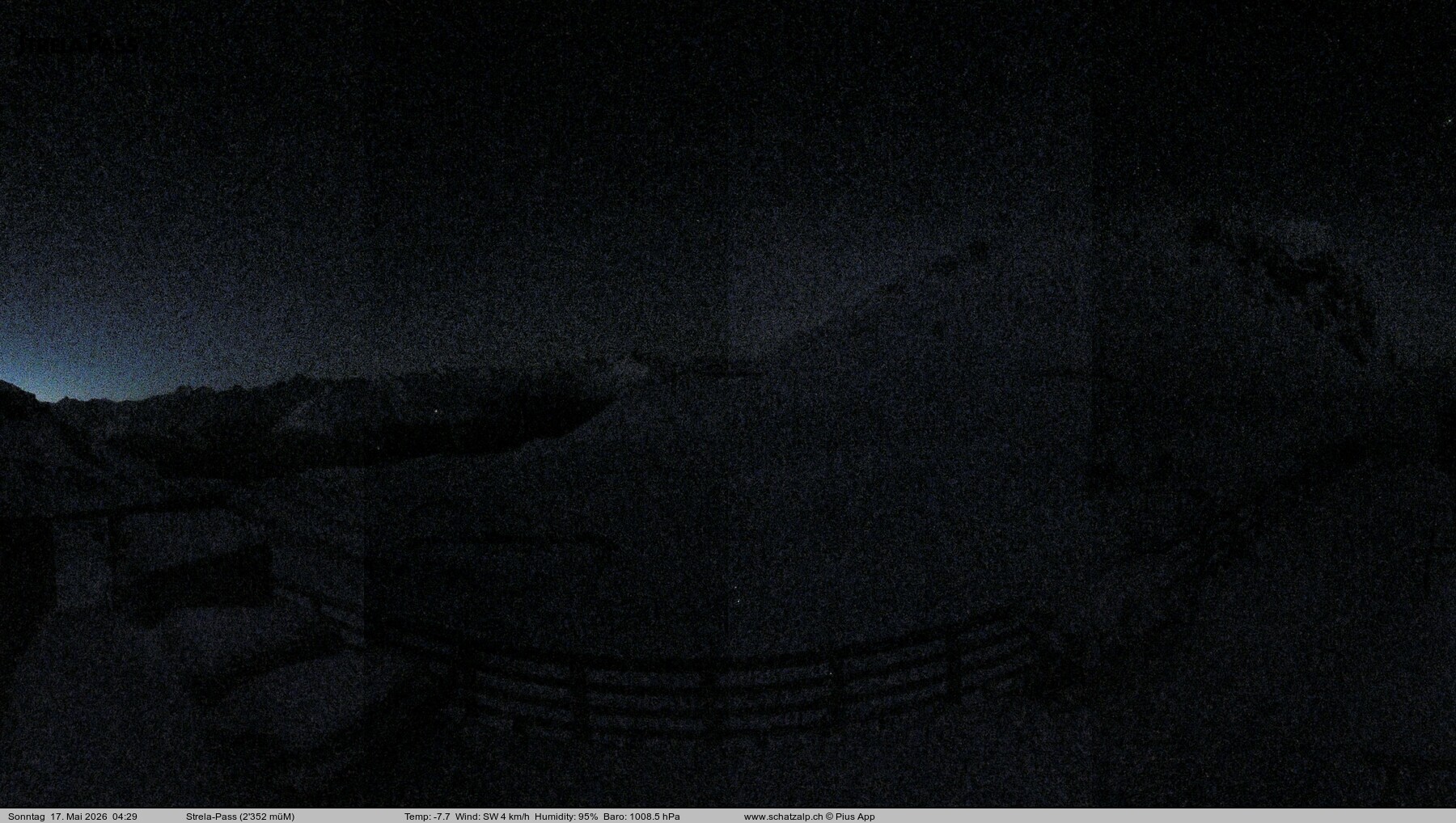 Archived image Webcam Schatzalp - Strela Pass