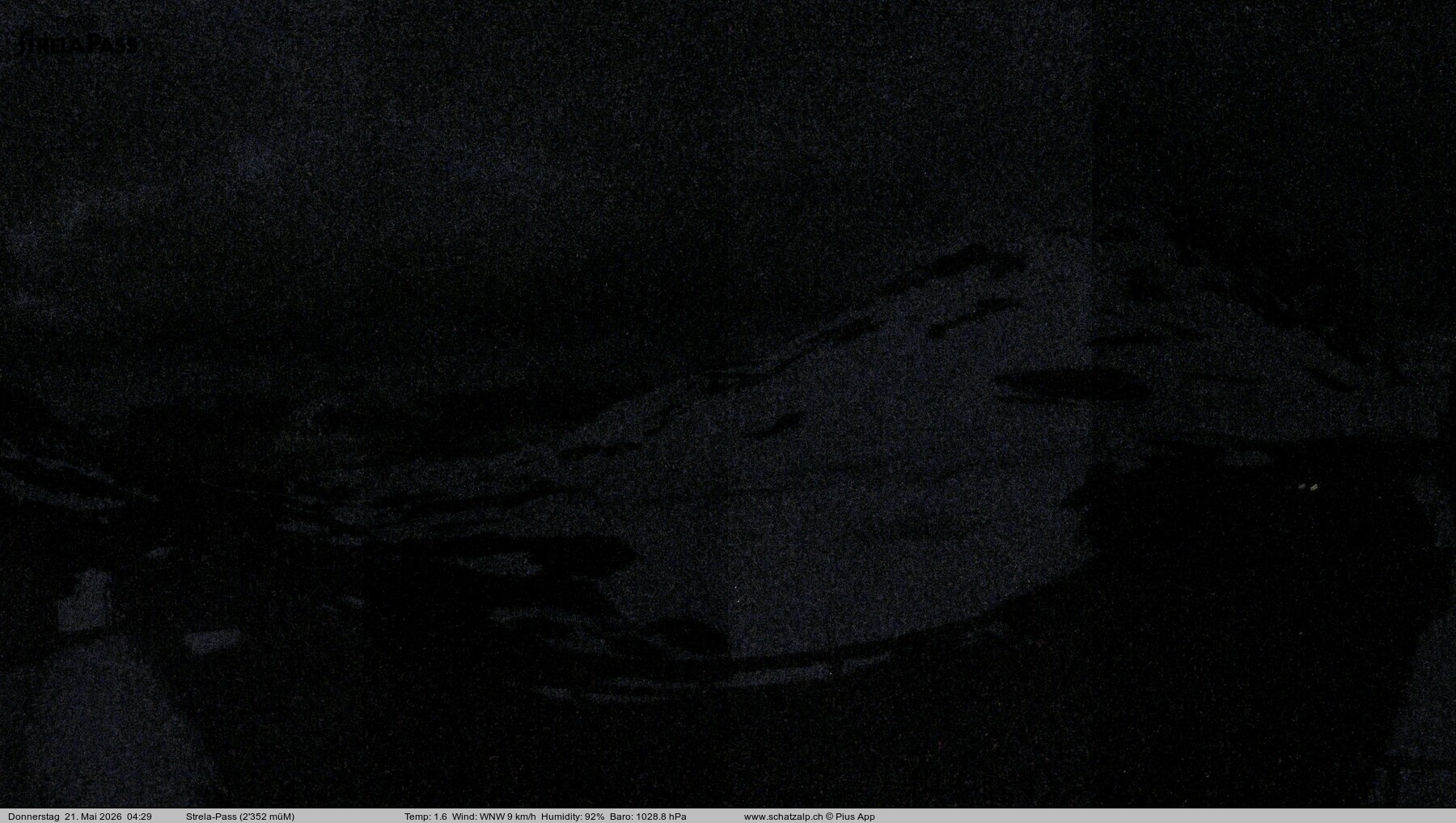 Archived image Webcam Schatzalp - Strela Pass