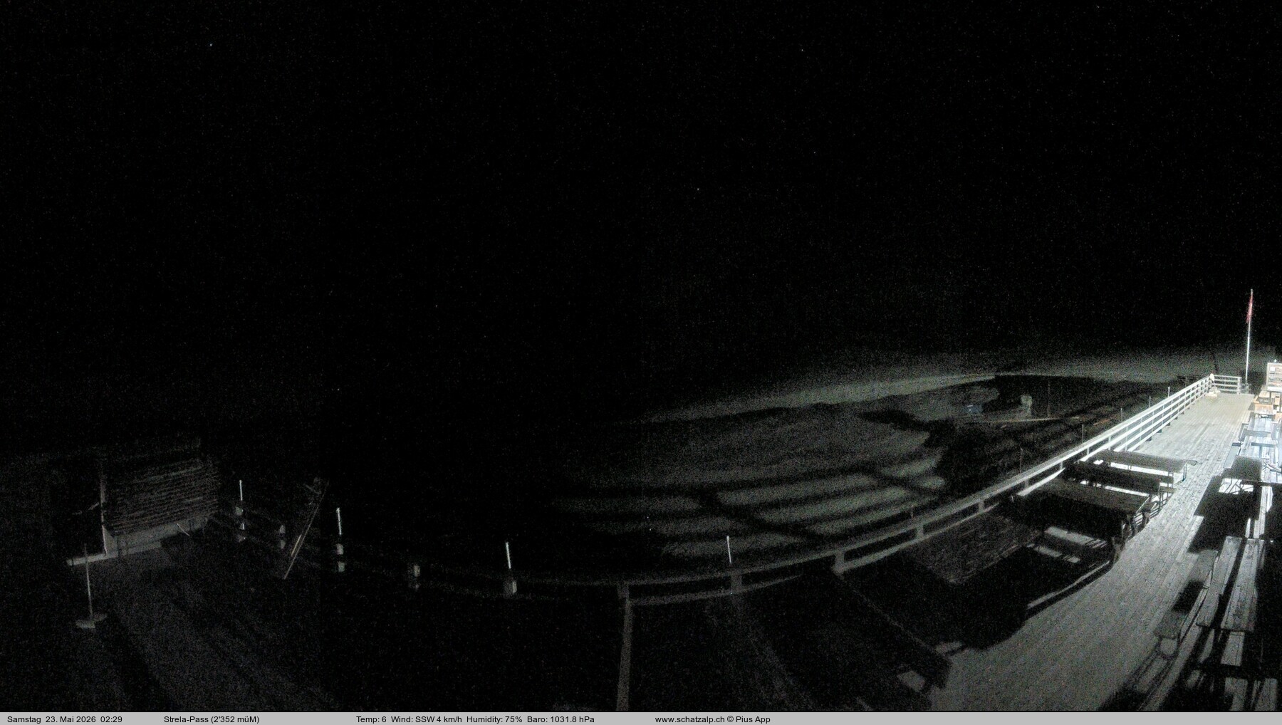 Archiv Foto Webcam Restaurant Strela Pass Schatzalp