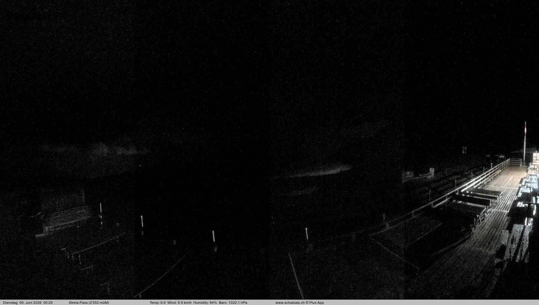 Archived image Webcam Schatzalp - Strela Pass