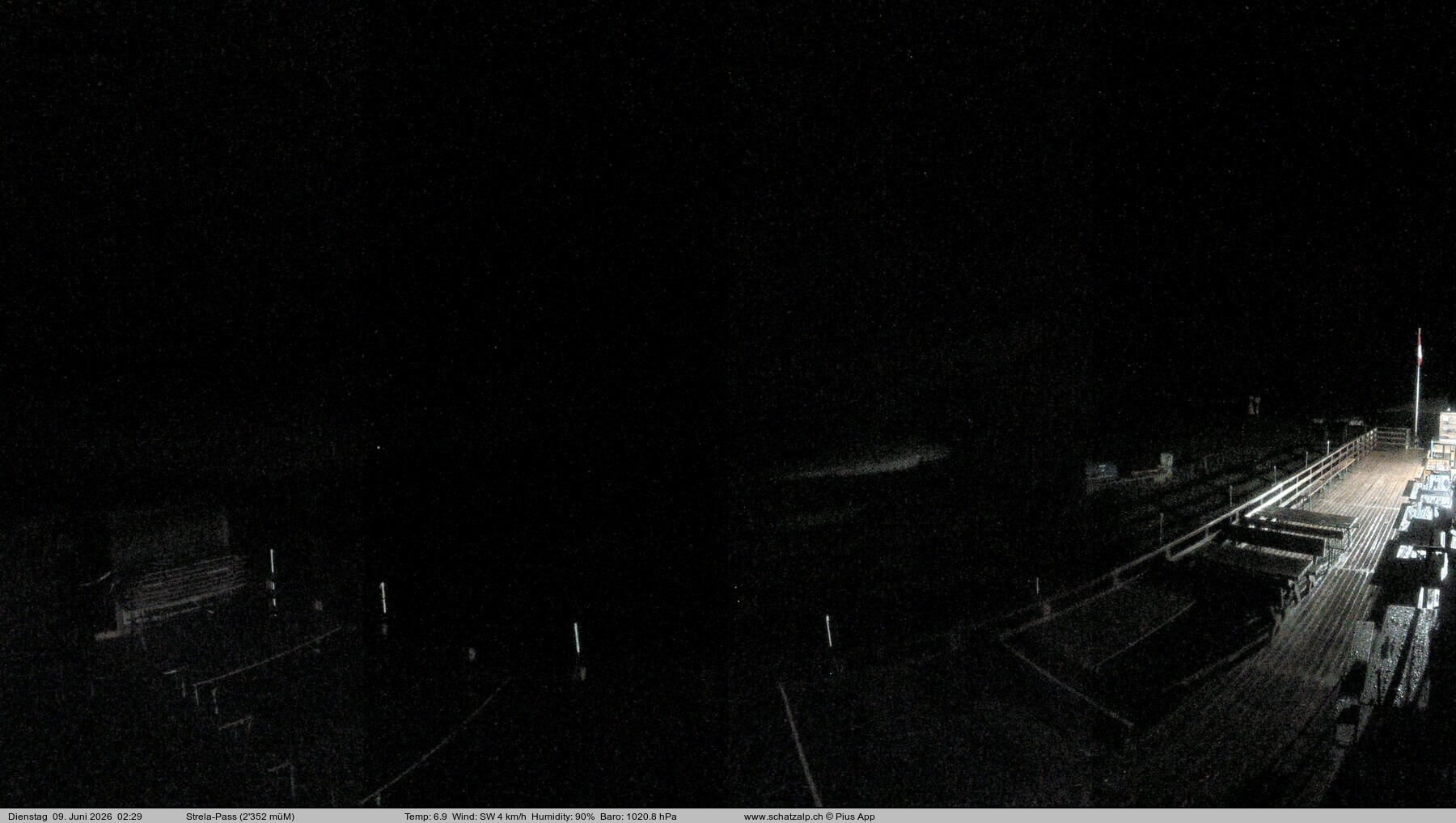 Archived image Webcam Schatzalp - Strela Pass
