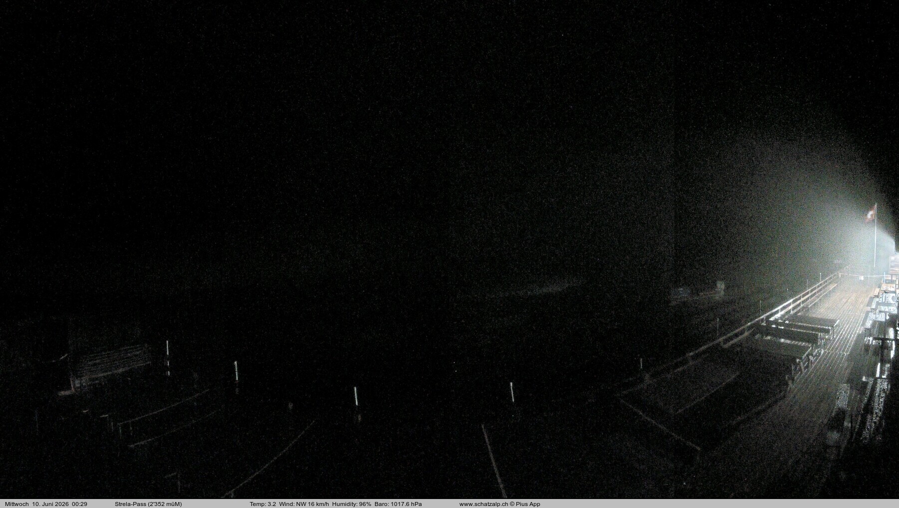 Archiv Foto Webcam Restaurant Strela Pass Schatzalp