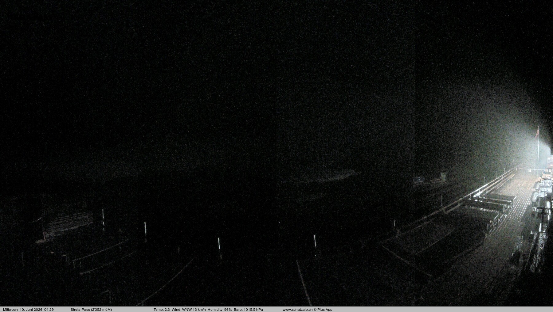 Archiv Foto Webcam Restaurant Strela Pass Schatzalp