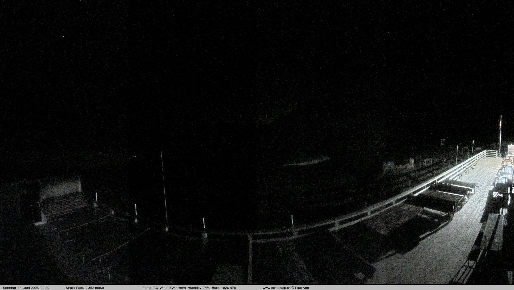 Archiv Foto Webcam Restaurant Strela Pass Schatzalp