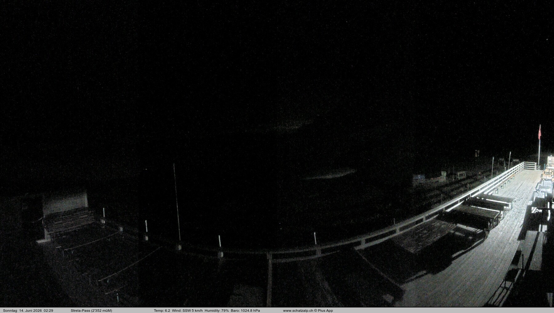 Archiv Foto Webcam Restaurant Strela Pass Schatzalp