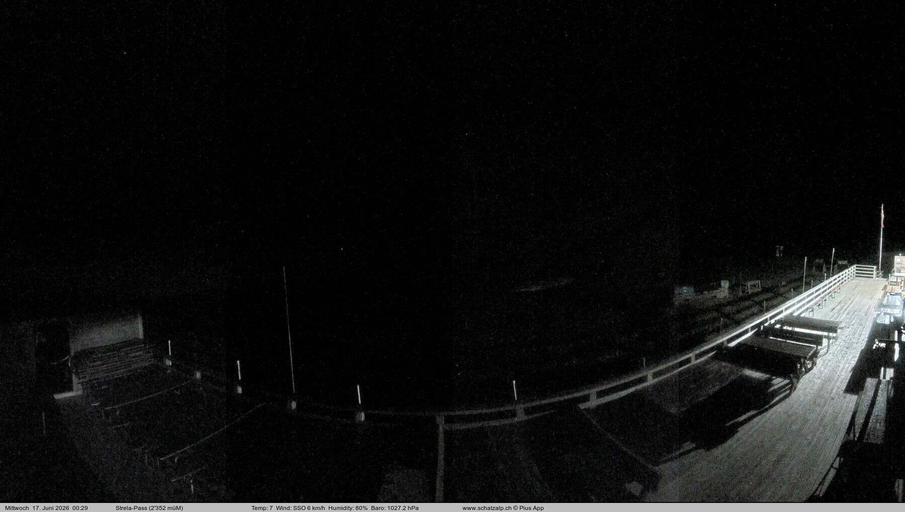 Archiv Foto Webcam Restaurant Strela Pass Schatzalp