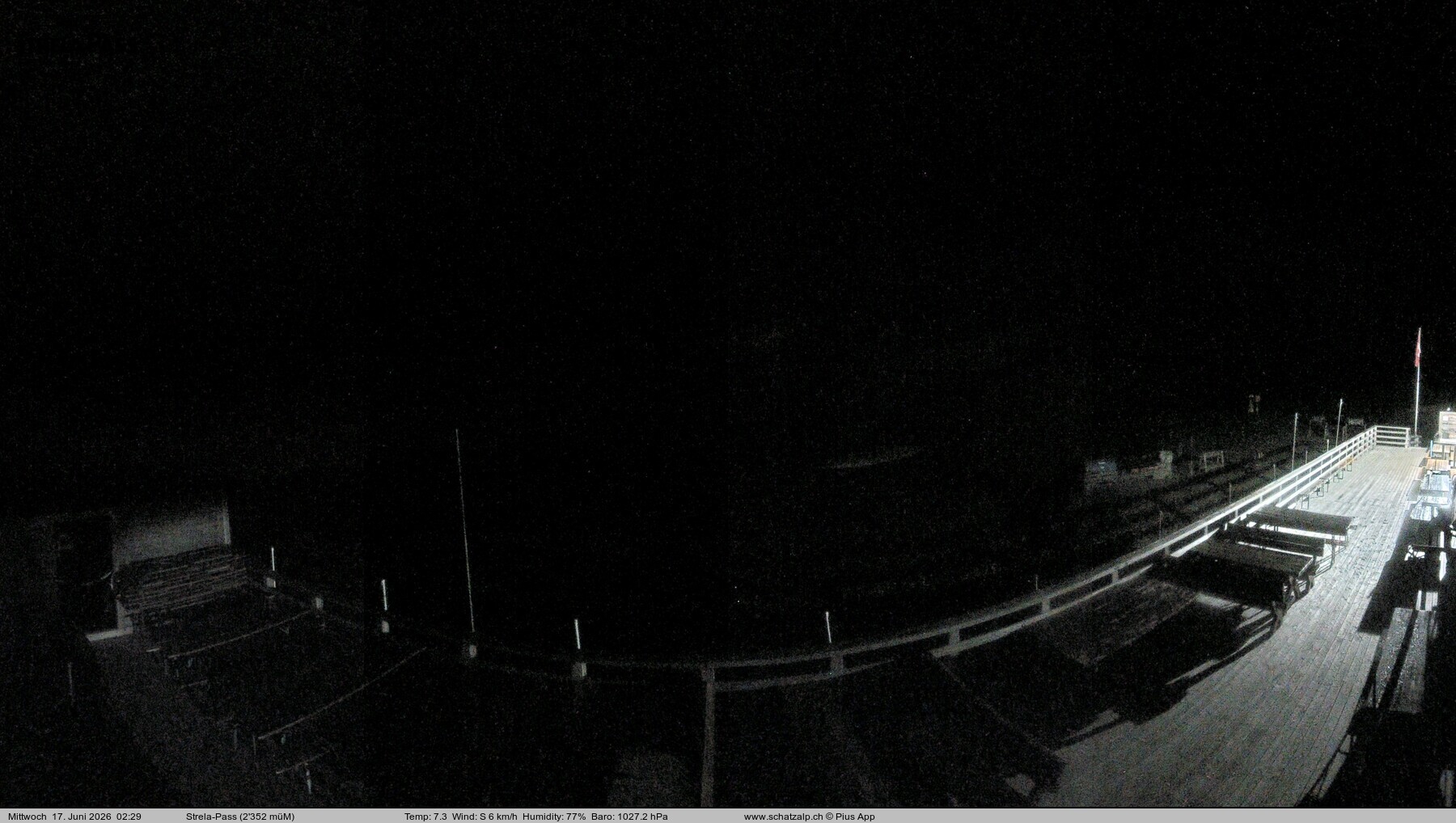 Archiv Foto Webcam Restaurant Strela Pass Schatzalp