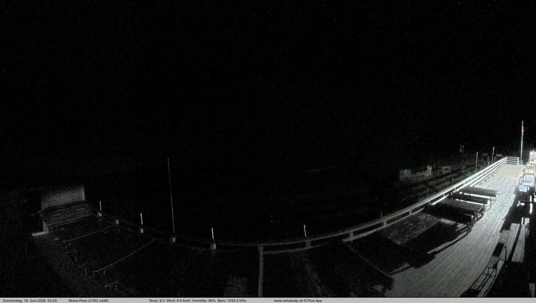 Archiv Foto Webcam Restaurant Strela Pass Schatzalp